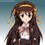 Long-haired Haruhi Suzumiya