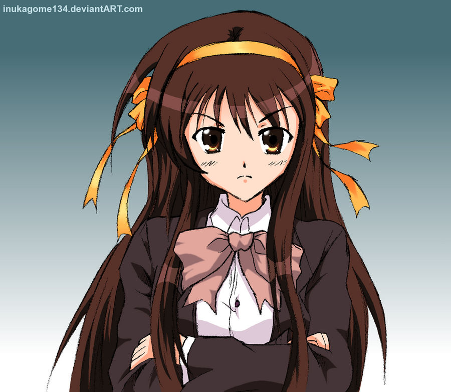 Long-haired Haruhi Suzumiya