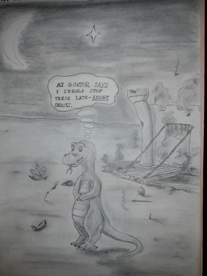 Knight Snack by GrumpyGorillaGraphic on DeviantArt