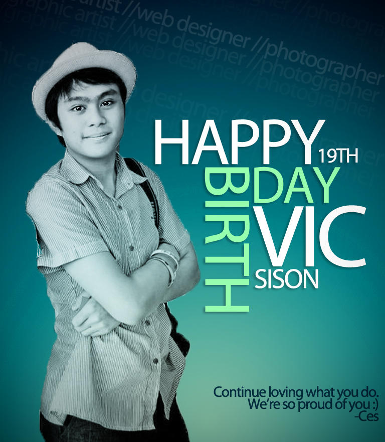 Happy Birthday Vic by enajxcezki on DeviantArt