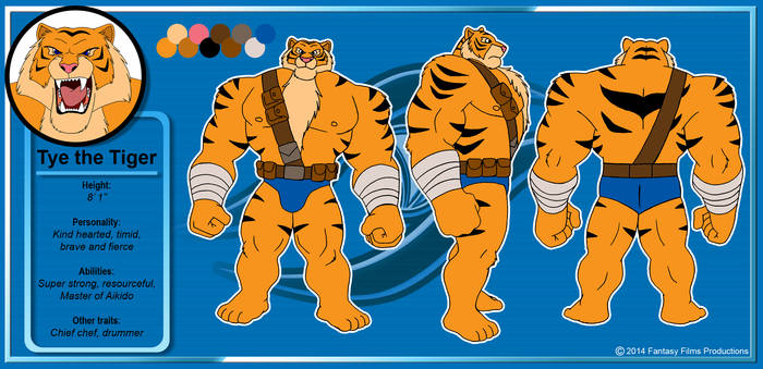 Model Sheet - Tye the Tiger