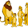 Commission - Knables Family as Lions