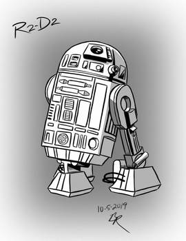 Inktober Sketch 5 - R2-D2