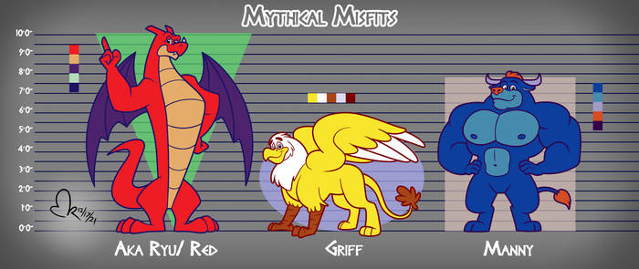 Mythical Misfits - Red, Griff and Manny 3.0
