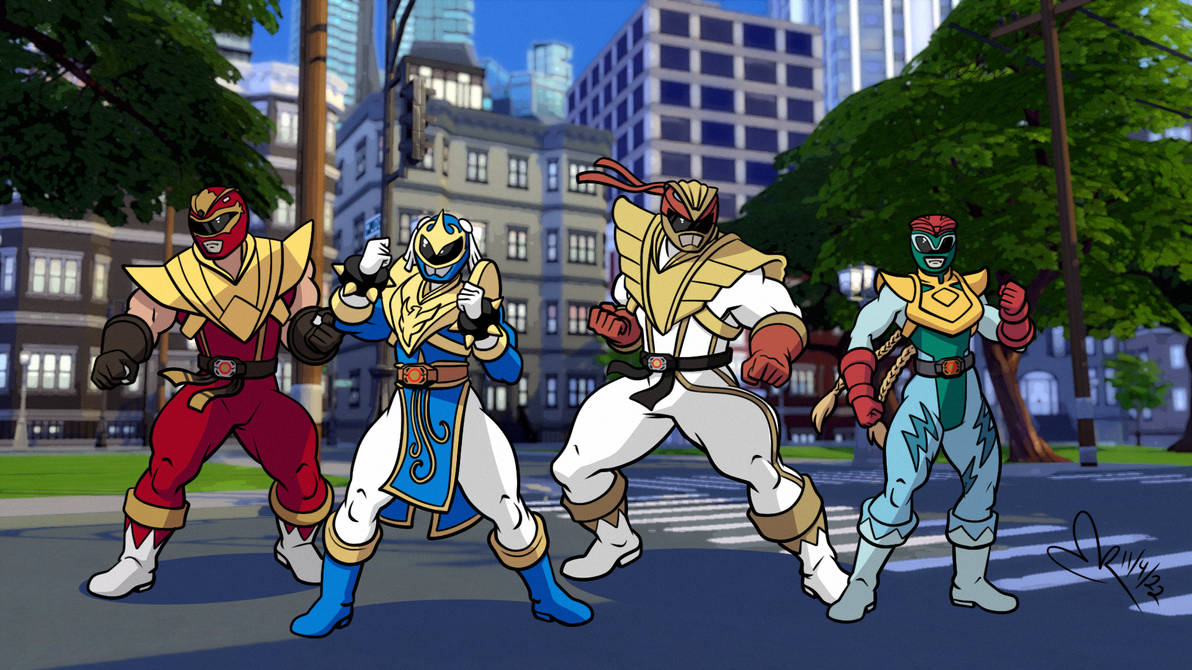 Commission Bootless Rangers Commission - Power Rangers Street Fighter Force by RetroUniverseArt on ...