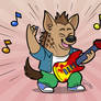 Commission - Howie Hyena Rocking Out