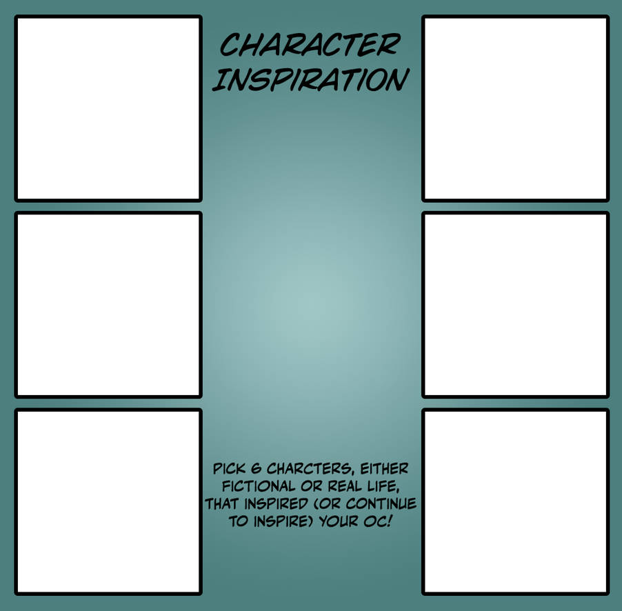 Character Inspiration Meme Template by RetroUniverseArt on DeviantArt