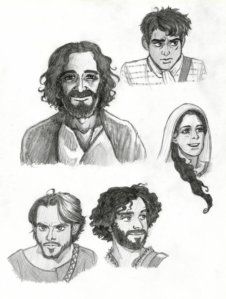 'The Chosen' sketches by I-am-His-artist