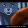 The scene between Tigerclaw and Bluestar