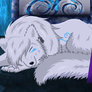 Sleeping wolfqueen