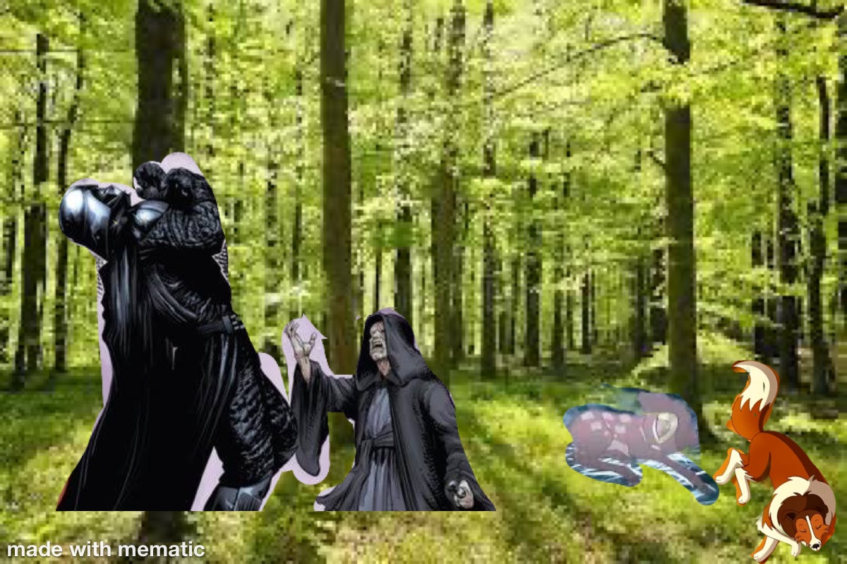 Palpatine force chokes Vader by Stikbotzilla113 on DeviantArt