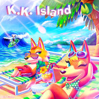 K.K. Island - Album Cover Redraw