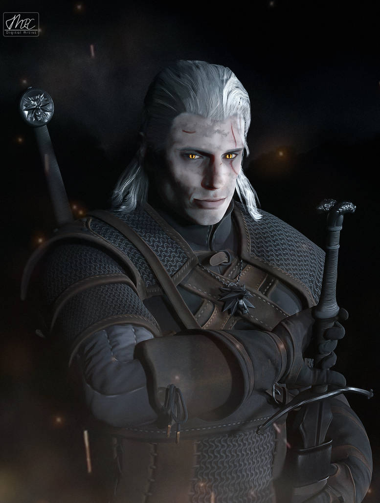 Geralt of rivia 3D Render by MarK-RC97 on DeviantArt