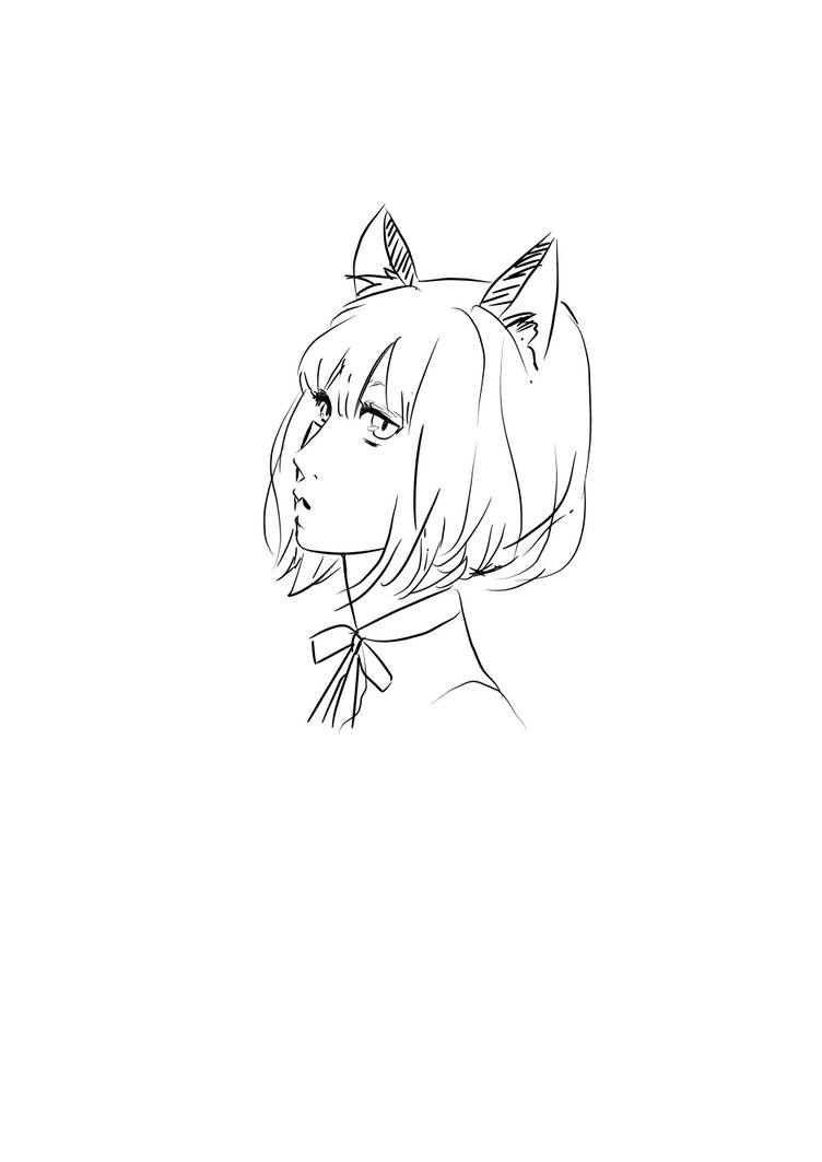 Cat Girl Sketch By Hohaku On Deviantart Cat Girl Sketch By Hohaku On Deviantart
