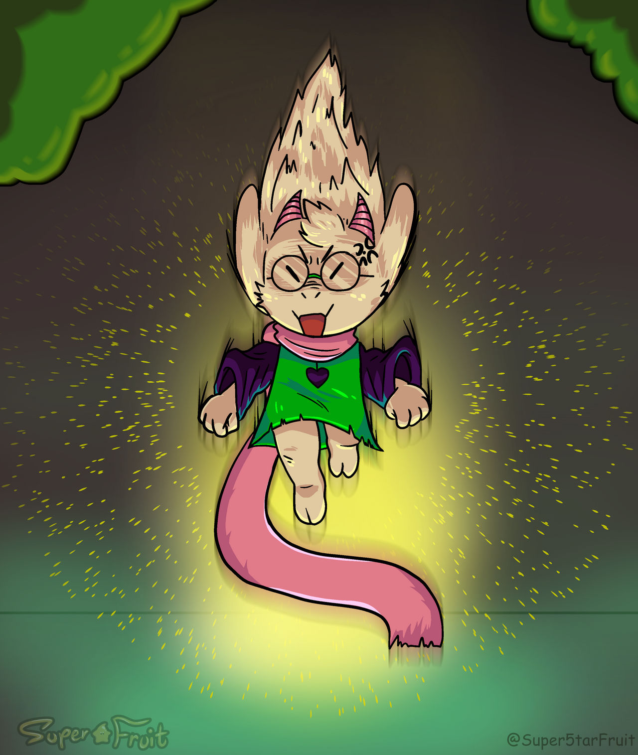 Ralsei Super Saiyan 1 by SuperStarFruit on DeviantArt