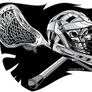 Helmet Skull Crossbones Lacrosse Sticks