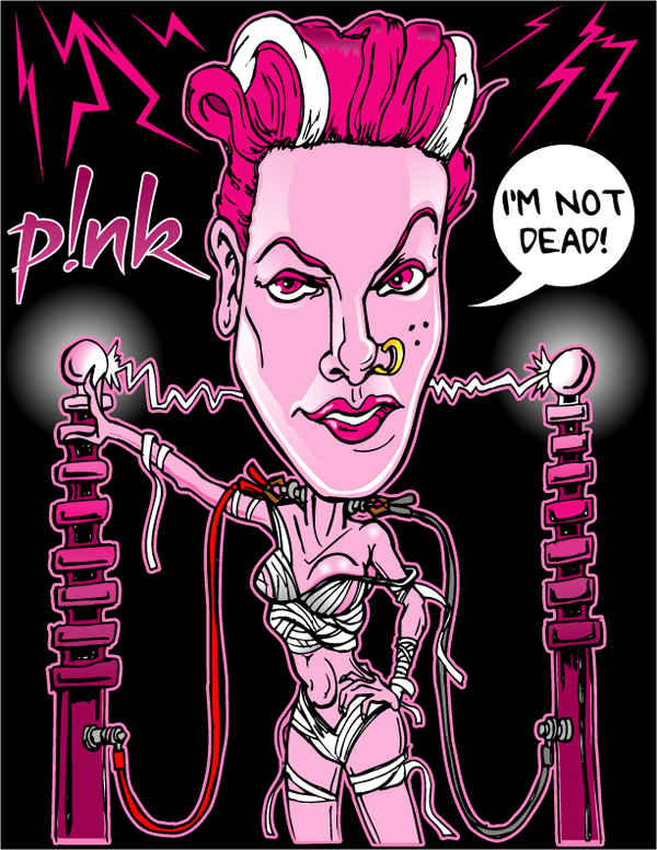 Caricature: Pink