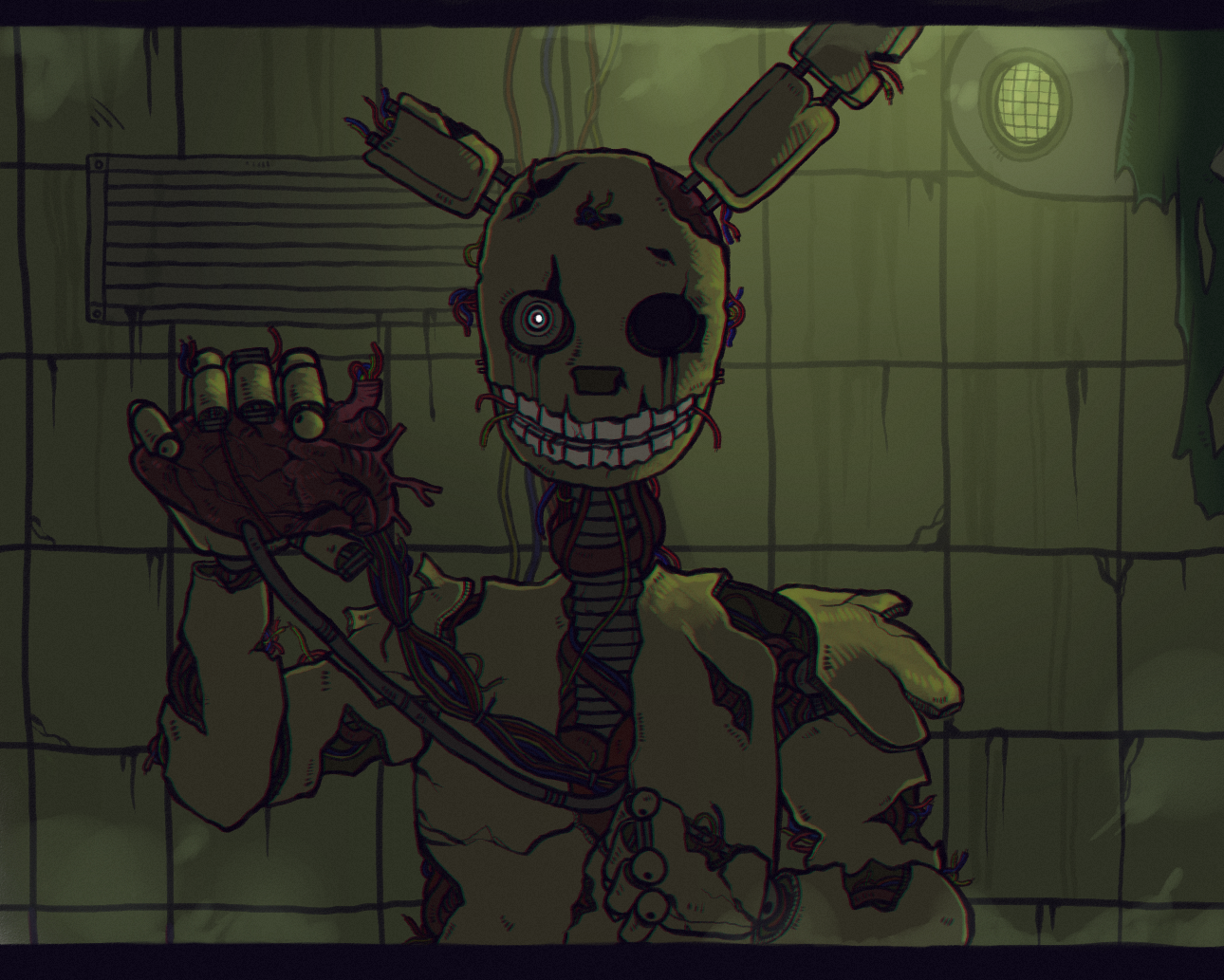 Five nights at freddy's ( Springtrap ) by ginushka123456789 on DeviantArt
