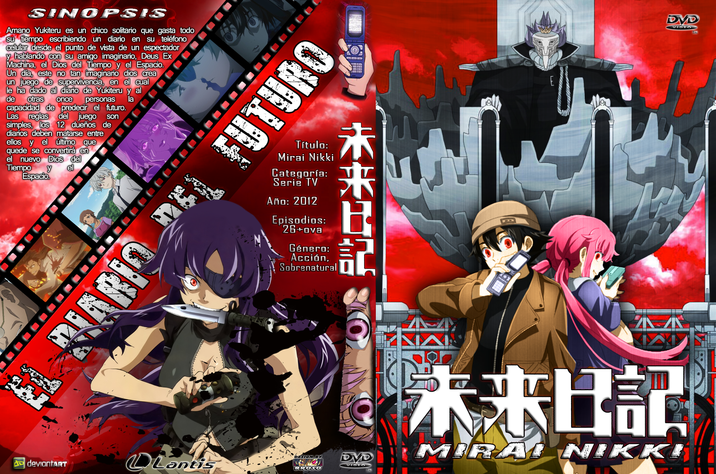 Mirai Nikki DVD Cover by NatsuDragoneel2 on DeviantArt