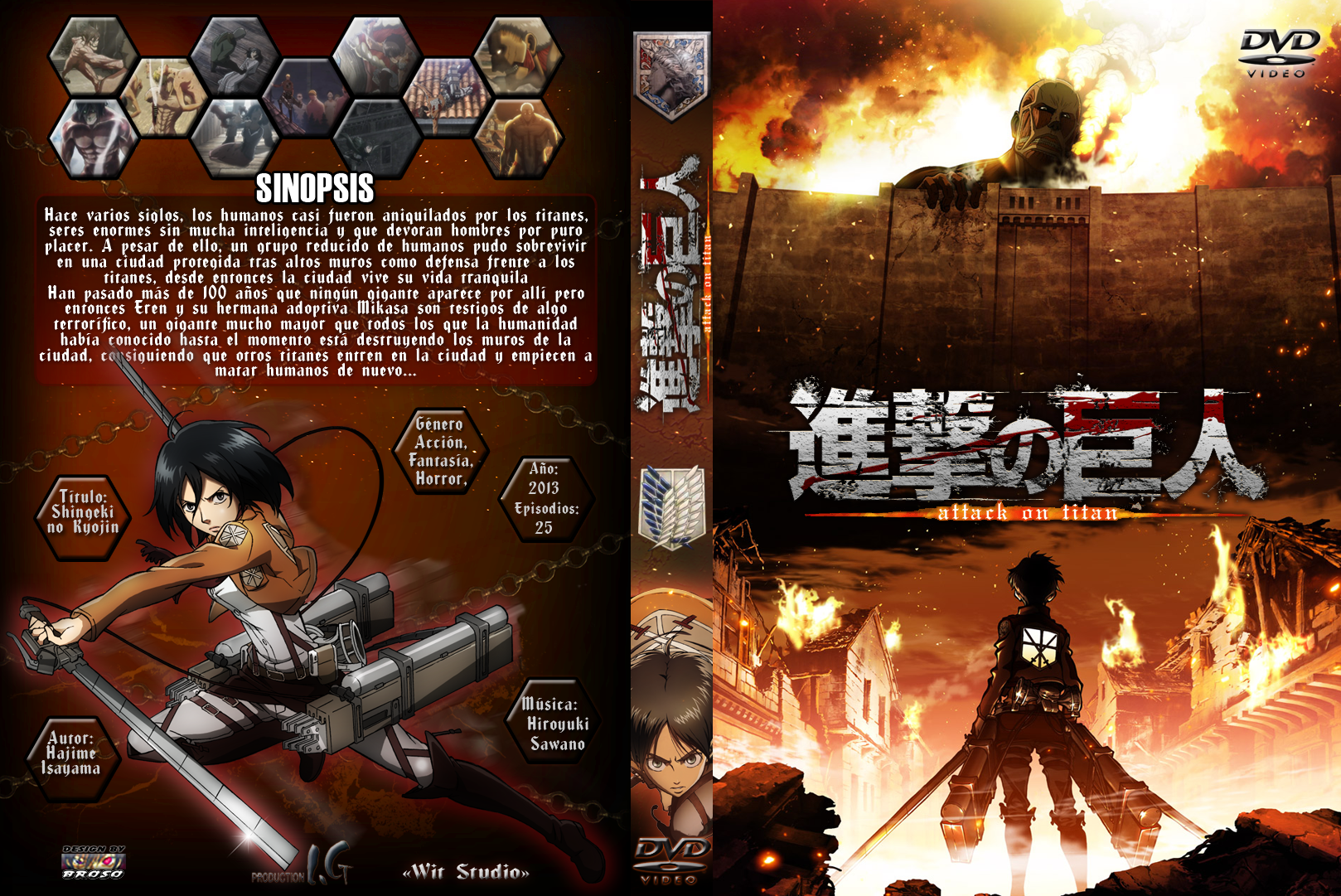 Shingeki no Kyojin Season 2 [Dvd Cover] by sylargreyp on DeviantArt