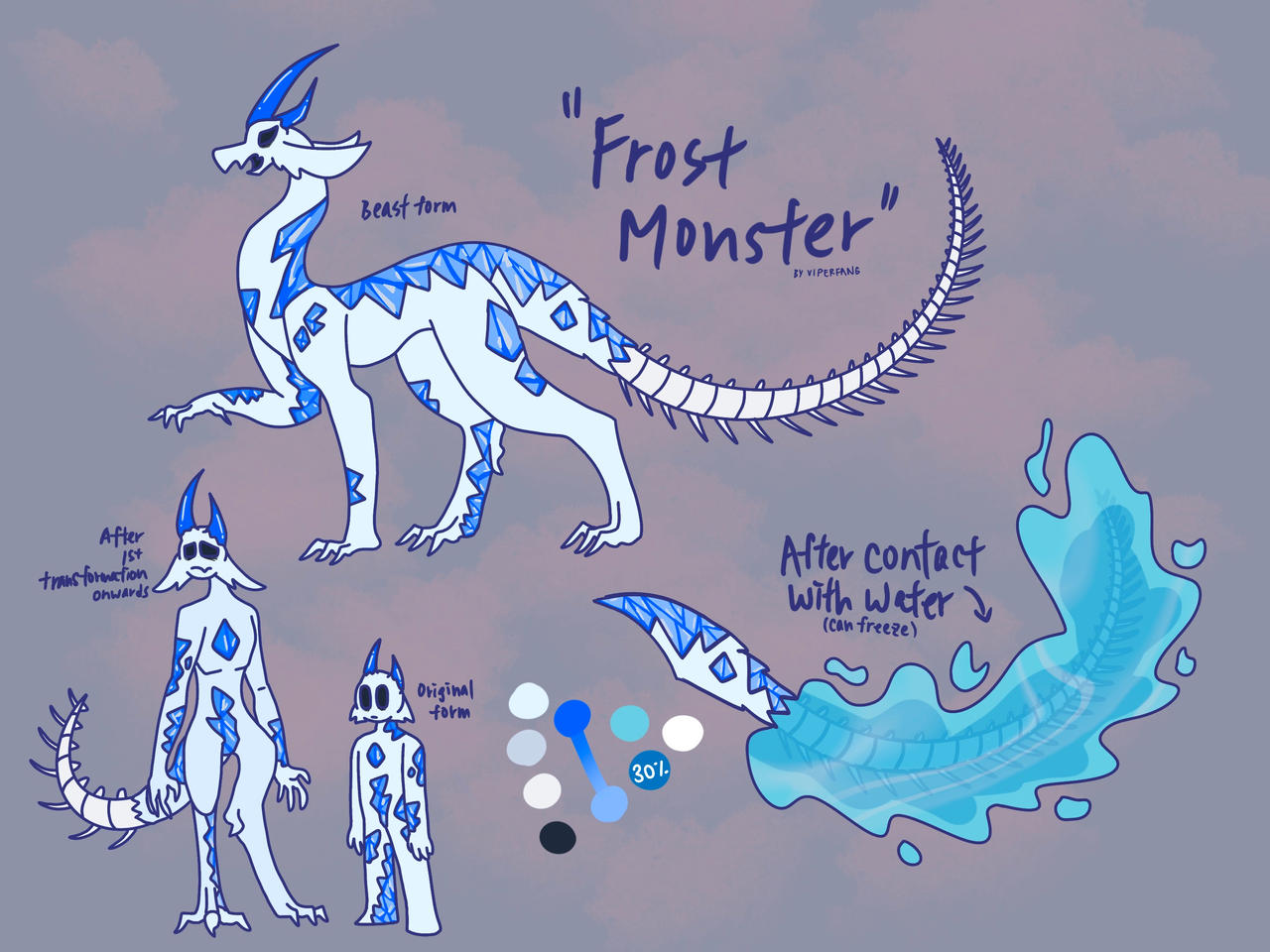 Frostbite Monster Frost Monster Ref by xViperFangx on DeviantArt