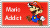 Mario Addict Stamp by SugarJem