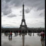 Dark side of the Eiffel Tower