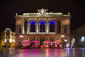 Montpellier - Place de l'Opera by night