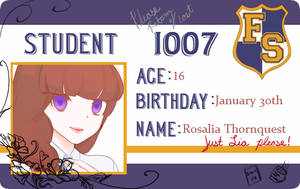 FS Academy Card - Rosalia Thornquest - doodled