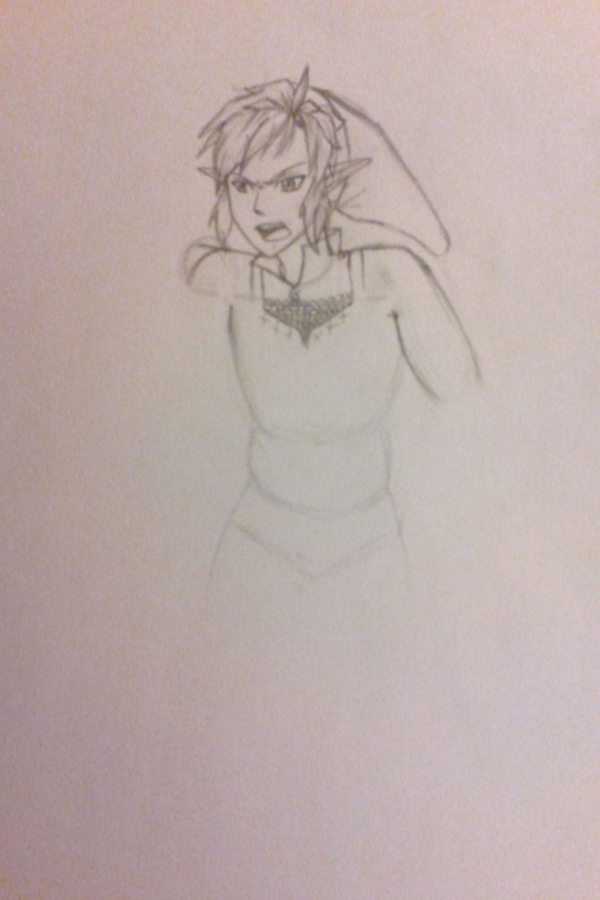 WIP LoZ fanart: Prince!Link