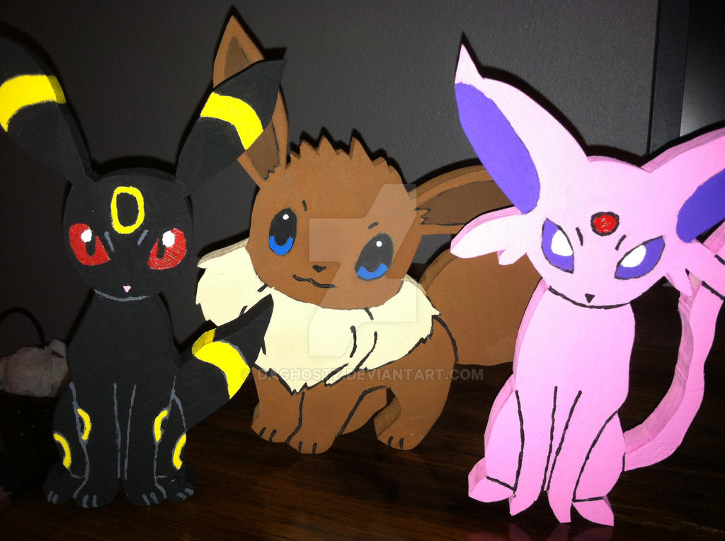 Eevee-Evolution Figures by daghostz on DeviantArt