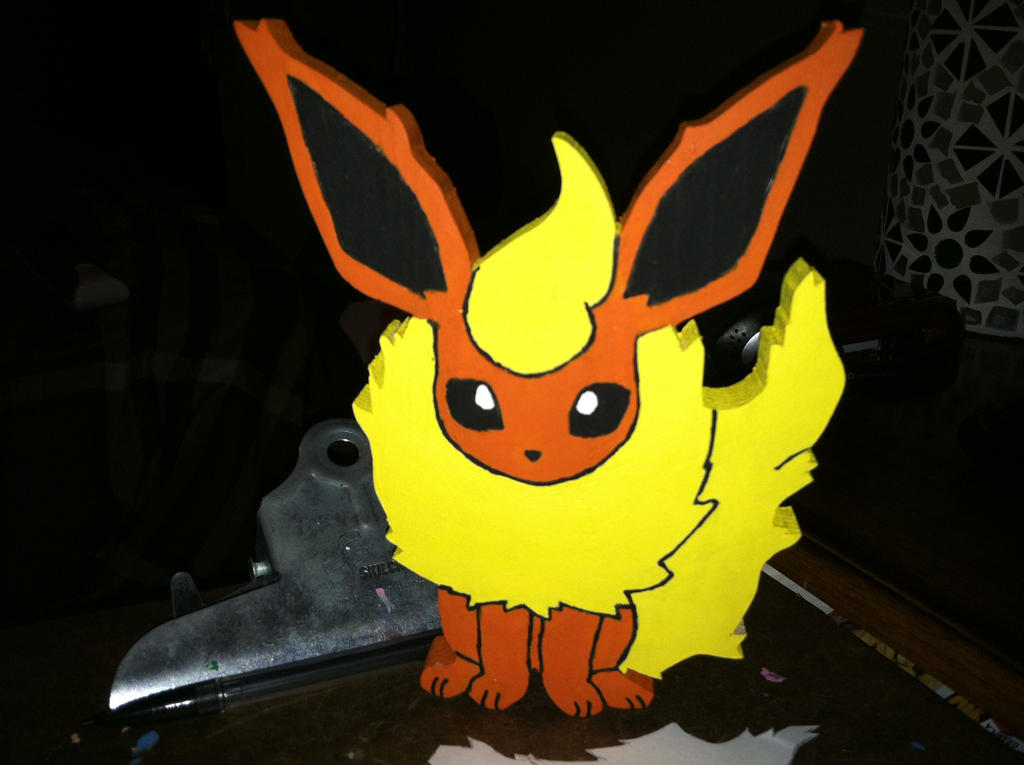 Flareon Wooden Figure