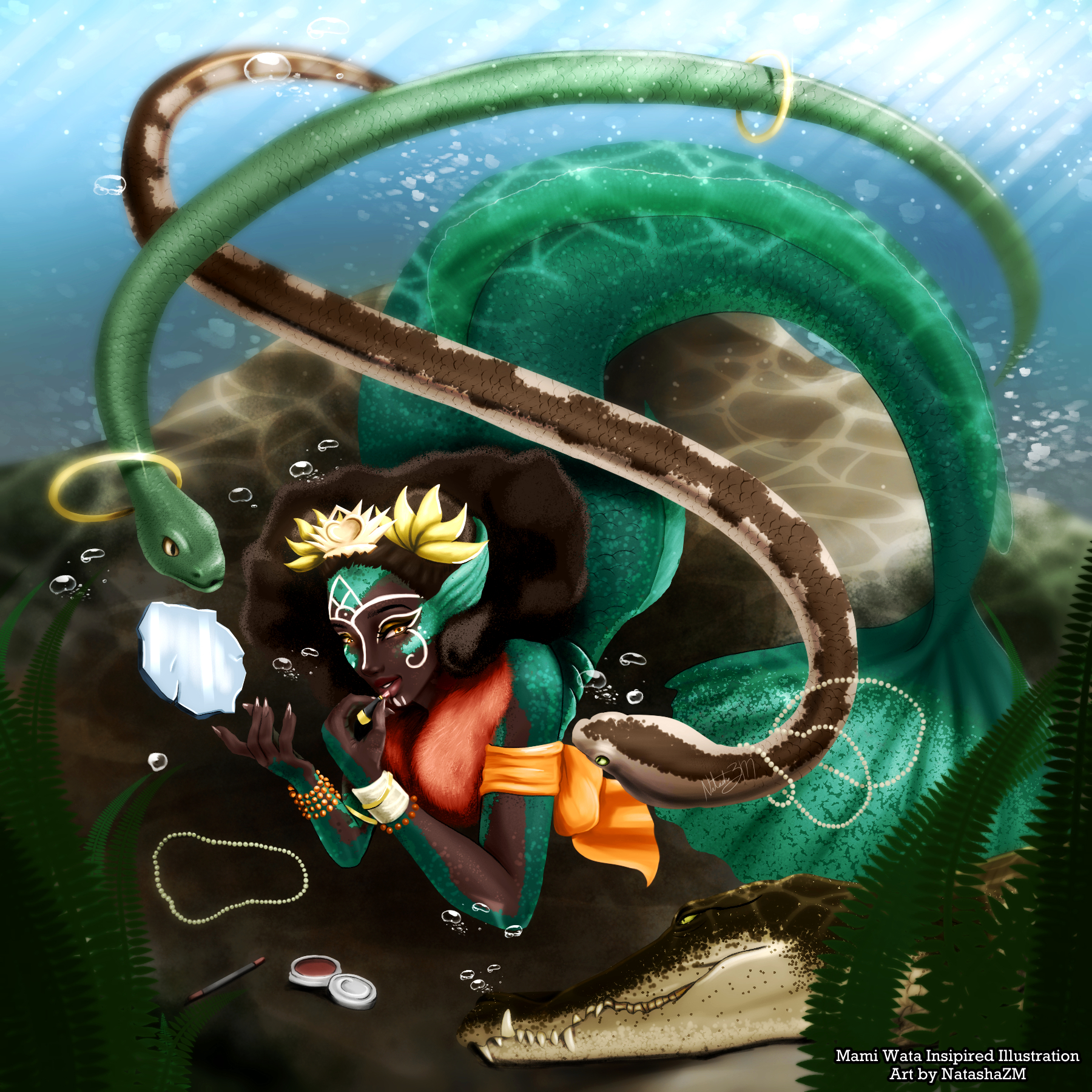 Mami Wata Inspired Illustration