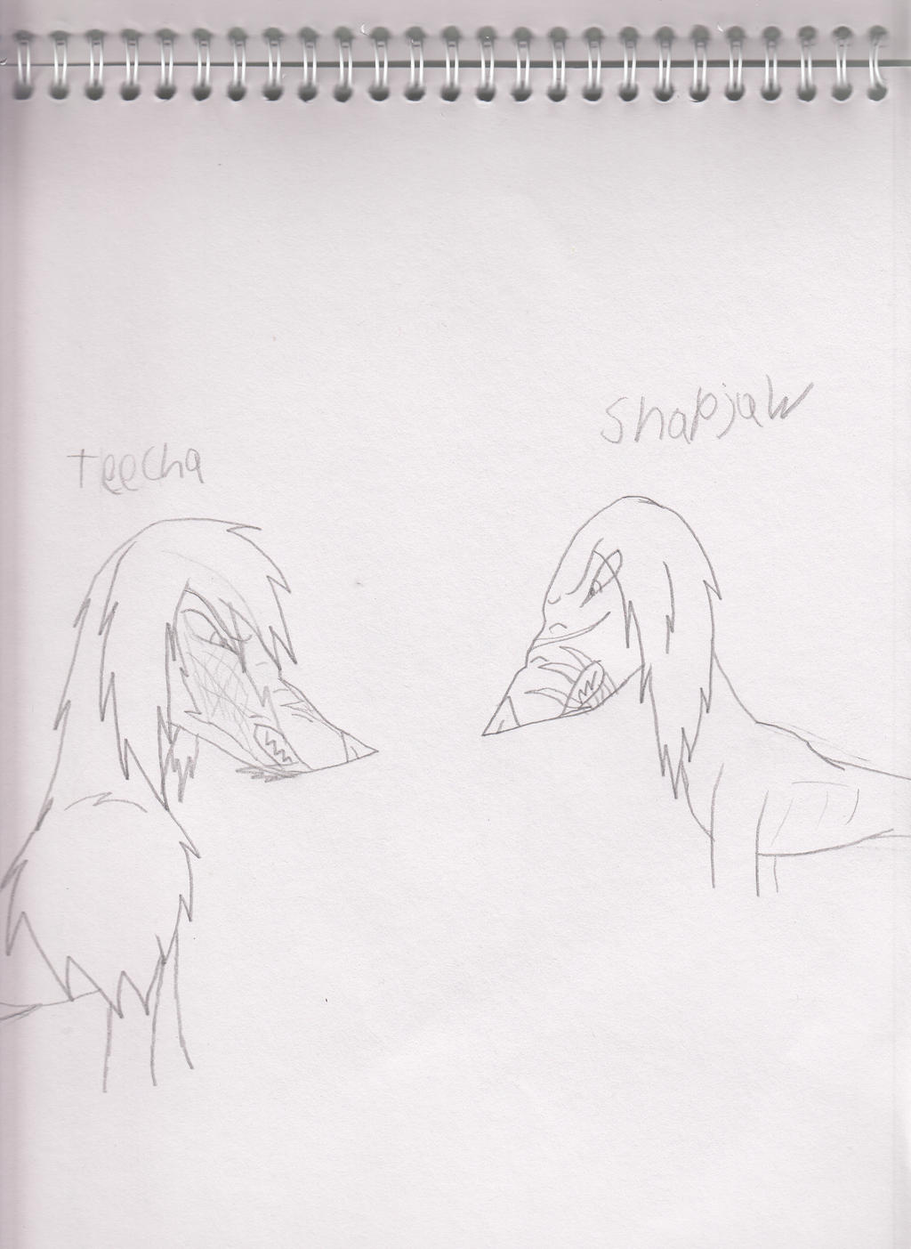 Teecha and Snapjaw by Kitty-of-Doom524 on DeviantArt
