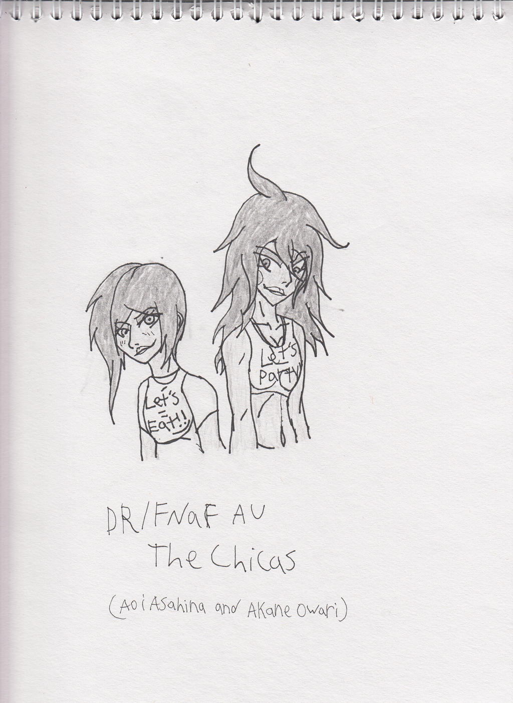 DR FNaF AU The Chicas sketch