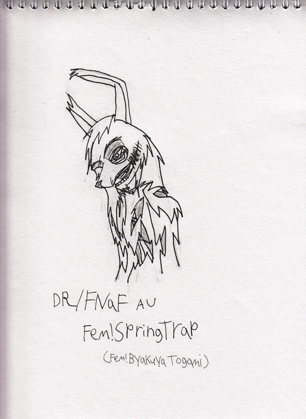 DR FNaF AU Fem!SpringTrap sketch