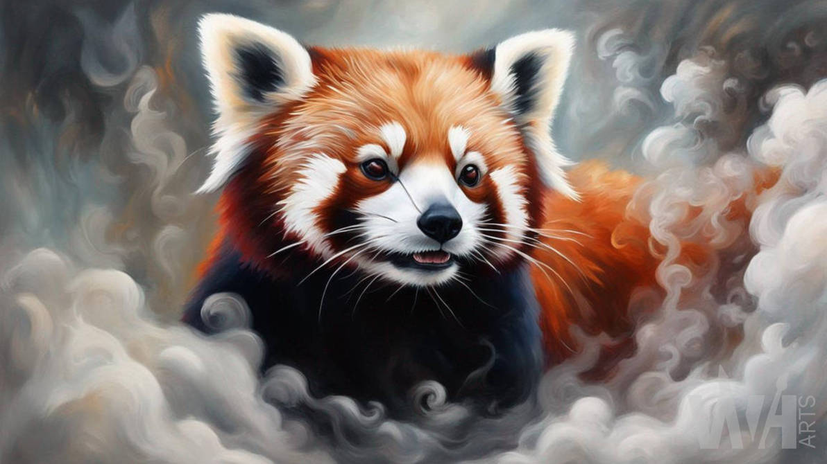 Wallpaper Red Panda (1) by WvHArts on DeviantArt