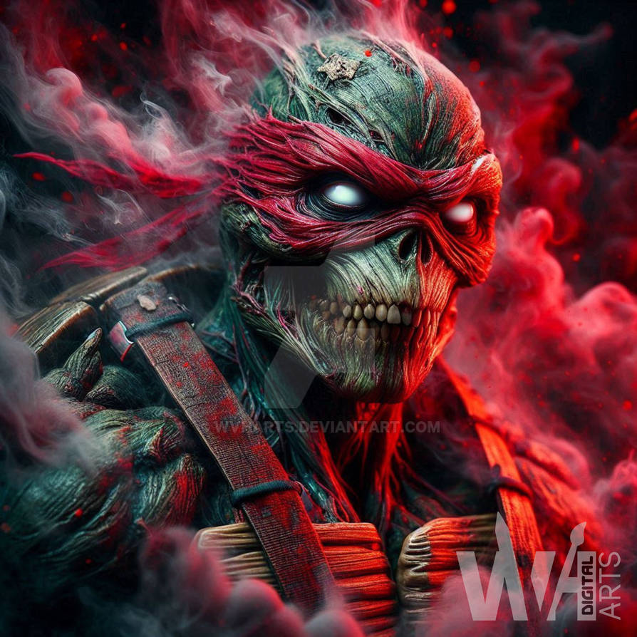 Zombie Raphael Color Zombie Turtle Raphael SA (1) by WvHArts on DeviantArt