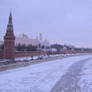 Moscow River at night