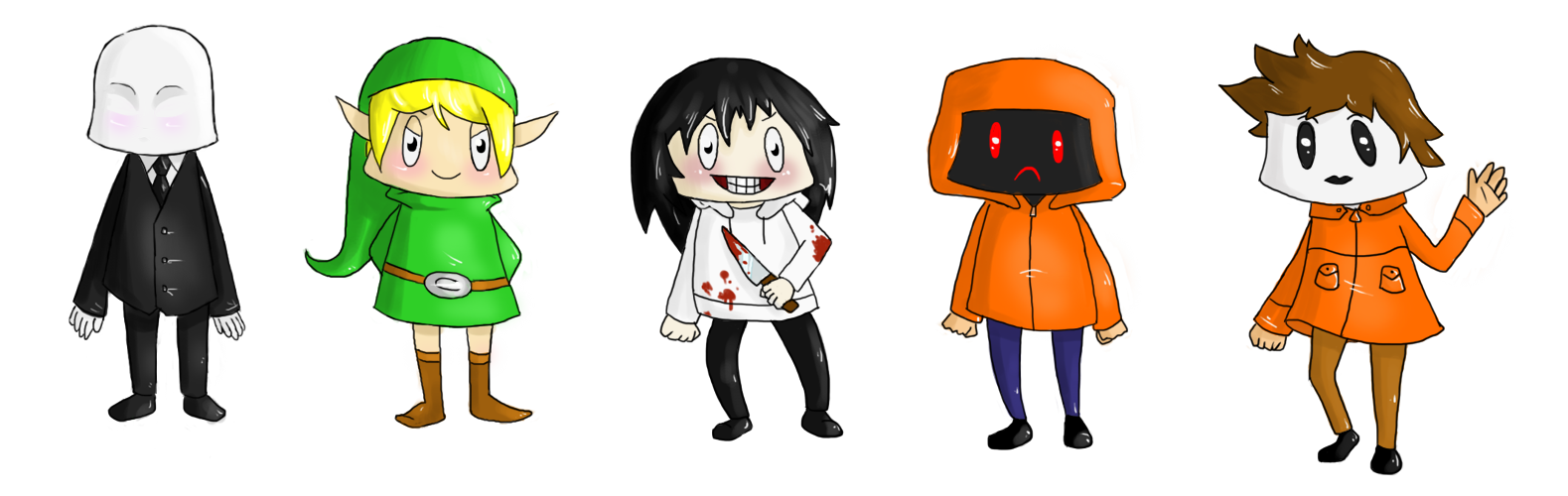 creepy pasta chibis