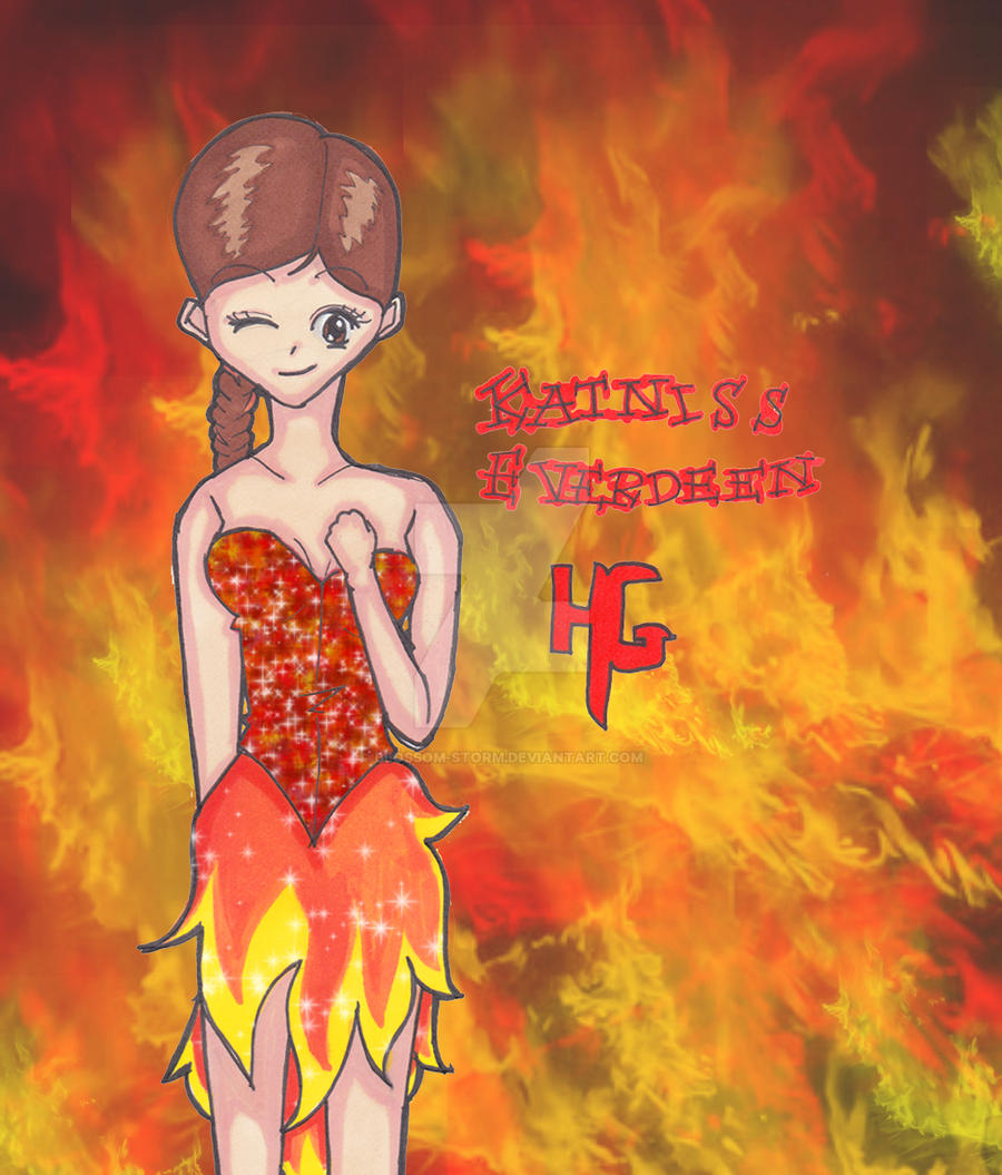 Katniss Everdeen - Girl on Fire- Jewel Dress by Blossom-Storm on DeviantArt Katniss Everdeen - Girl on Fire- Jewel Dress by Blossom-Storm on DeviantArt