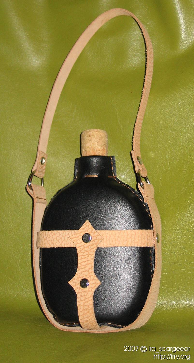 Leather flask