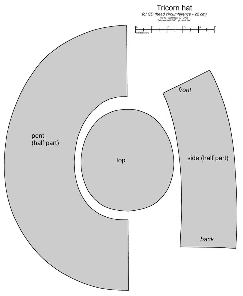 SD BJD tricorn hat by scargeear on DeviantArt