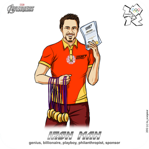 Olympics-2012: Avengers - Iron Man aka Tony Stark