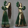Green and Golden BJD Arabian/Harem Outfit