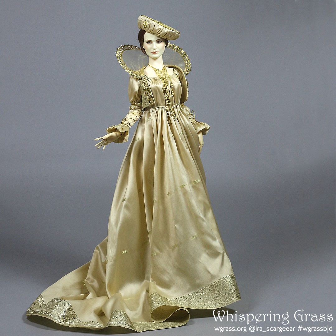 Creamy White Renaissance dress by scargeear