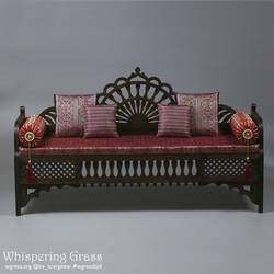 Moroccan sofa 1/3, 65 cm long.