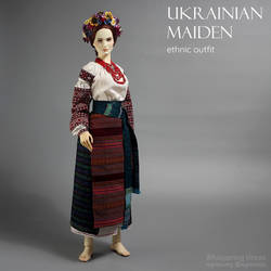 BJD Ukrainian Maiden outfit for 60-65 cm dolls