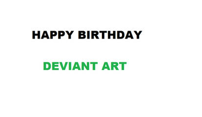 Happy Birthday Deviantart