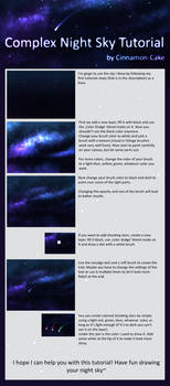 (A bit more) Complex Night Sky Tutorial